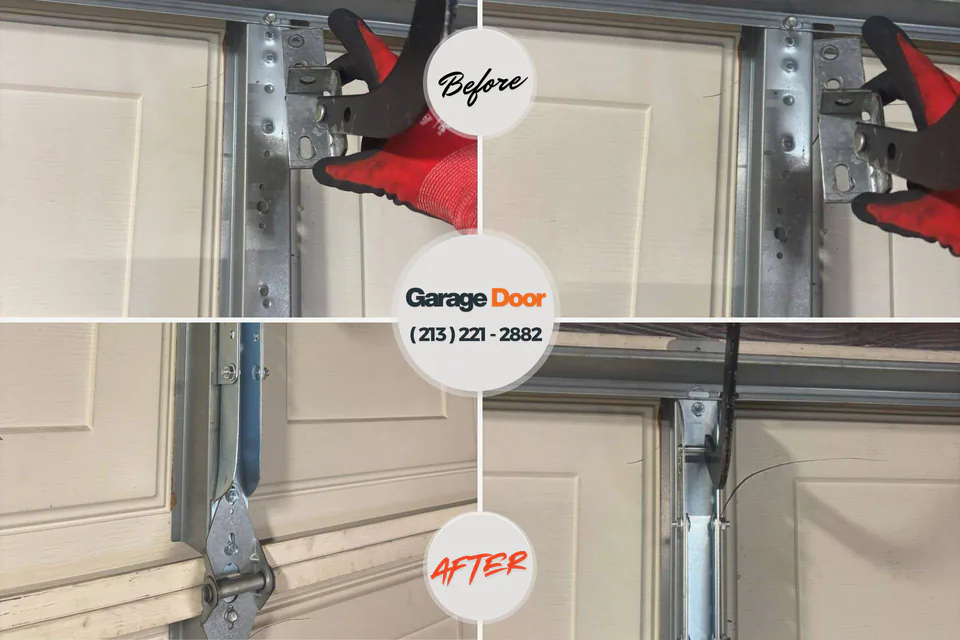 Before and after: garage door opener repair Vero Beach South, FL